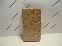 Picture of iPhone 6 Plus 5.5 Gold Floral Diamond Leather Wallet Case