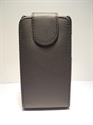 Picture of Samsung Galaxy Y Pro B5510 Black Leather Flip Case