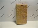 Picture of Nokia 3 Gold Floral Glitter Leather Wallet Case