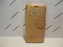 Picture of Huawei P Smart Gold Floral Glitter Wallet Case