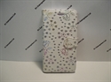 Picture of iPhone X White Floral Diamond Leather Wallet Case