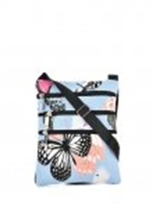 Picture of Light Blue - Fashion Butterfly Pattern Cross Body Pouch Bag
