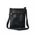 Picture of Black Contrast Zip Front Cross Body Pouch Bag With Metal Logo