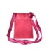 Picture of Fushia Contrast Zip Front Cross Body Pouch Bag