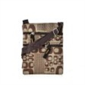 Picture of Coffee Classic Cross Body Pouch Bag With Zip Front