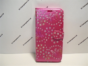 Picture of Huawei P20 Pro Pink Floral Glitter Leather Wallet Case