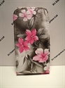 Picture of Samsung Galaxy S3 Mini Grey Floral Leather Case